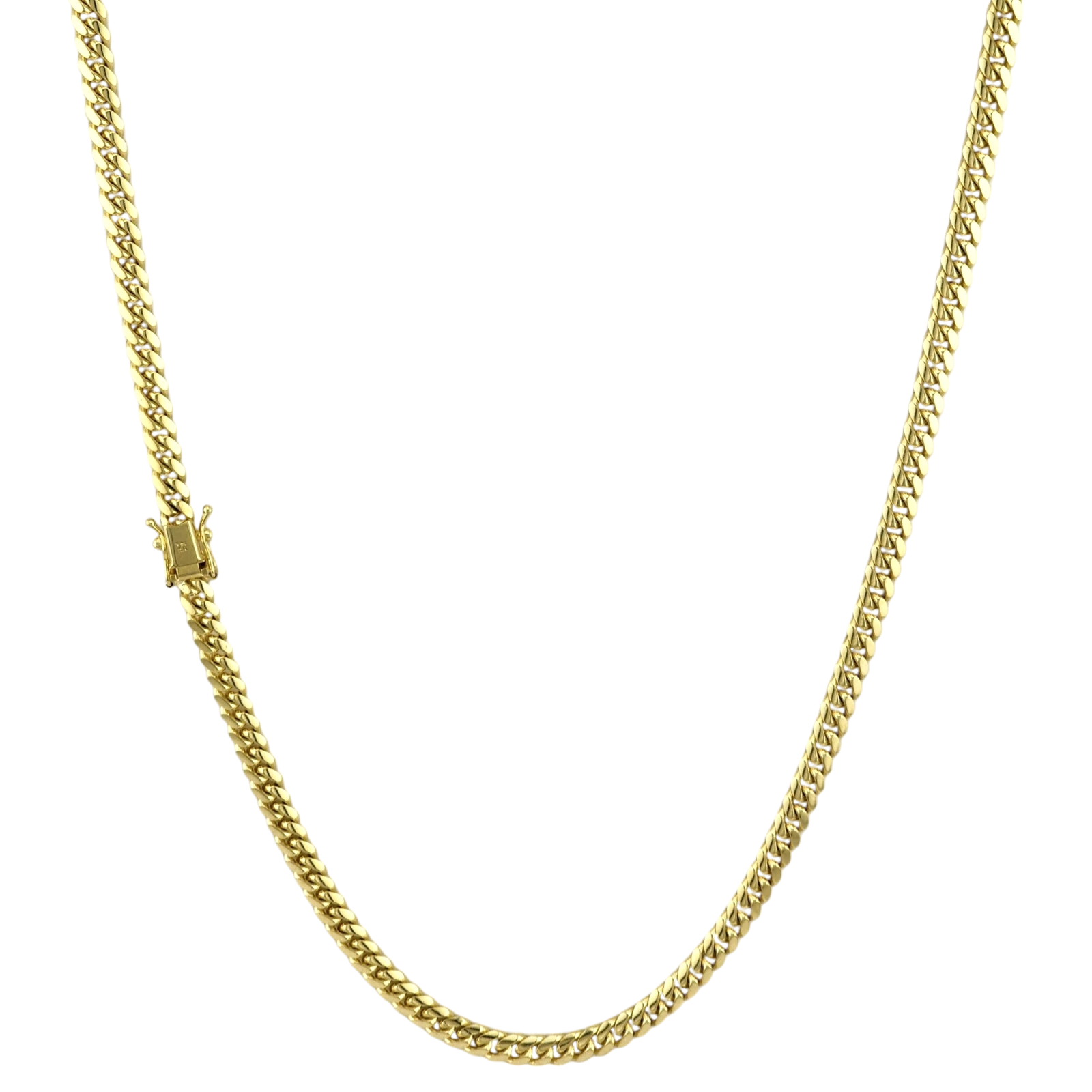 14K Gold 5.0mm Miami Cuban Chain (Box Lock)